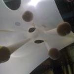 detail of hanging pods at Ernesto Neto installation at Park Avenue Armory