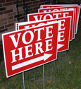 voting signs